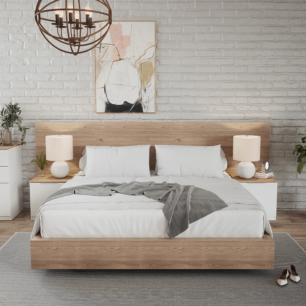 Nachttisch "Betti" Weiß/Sonoma 50 X 50 Cm 2er Set Vicco 6 Nachttisch "Betti" Weiß/Sonoma 50 X 50 Cm 2er Set Vicco – Bild 4