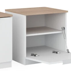 Nachttisch "Betti" Weiß/Sonoma 50 X 50 Cm 2er Set Vicco 14 Nachttisch "Betti" Weiß/Sonoma 50 X 50 Cm 2er Set Vicco -Möbel Store 20240202 m6311 2er 06 ol