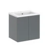Waschbeckenunterschrank "Izan" Grau 57 X 57.8 Cm Vicco -Möbel Store 20240202 m6424 01 ol