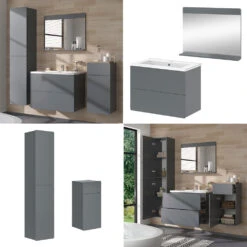 Badmöbelset "Izan" Grau 5er Set Vicco 17 Badmöbelset "Izan" Grau 5er Set Vicco -Möbel Store 20240202 m6431 08 ol