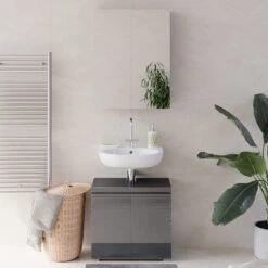 Badmöbel Set "Freddy" Anthrazit Hochglanz 2 Teile Vicco 14 Badmöbel Set "Freddy" Anthrazit Hochglanz 2 Teile Vicco -Möbel Store 20240206 m2123 04 ol