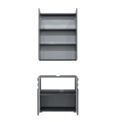 Badmöbel Set "Freddy" Anthrazit Hochglanz 2 Teile Vicco 17 Badmöbel Set "Freddy" Anthrazit Hochglanz 2 Teile Vicco -Möbel Store 20240206 m2123 07 ol