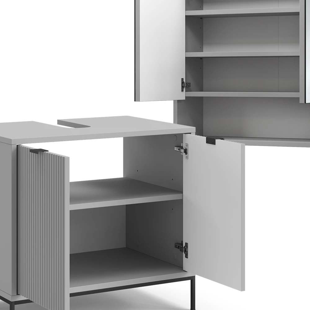 Badmöbelset "Eliza" Grau 2er Set Vicco 8 Badmöbelset "Eliza" Grau 2er Set Vicco – Bild 6