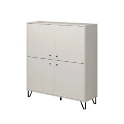 Vicco Sideboard "Aldo", Cashmere, 123.6 X 135 Cm 4 Türen