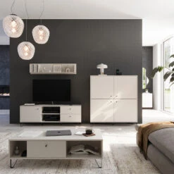 Vicco Sideboard "Aldo", Cashmere, 123.6 X 135 Cm 4 Türen -Möbel Store 20240219 m6303 04 ol