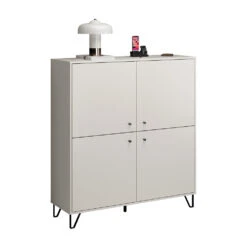 Vicco Sideboard "Aldo", Cashmere, 123.6 X 135 Cm 4 Türen -Möbel Store 20240219 m6303 07 ol