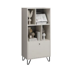 Vicco Aktenregal "Aldo", Cashmere, 63.6 X 135 Cm Mit 1 Tür -Möbel Store 20240219 m6304 07 ol