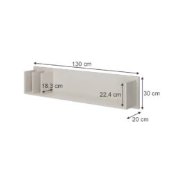 Vicco Wandregal "Aldo", Cashmere, 120 X 30 Cm Offene Fächer 12 Vicco Wandregal "Aldo", Cashmere, 120 X 30 Cm Offene Fächer -Möbel Store 20240219 m6305 03 ol