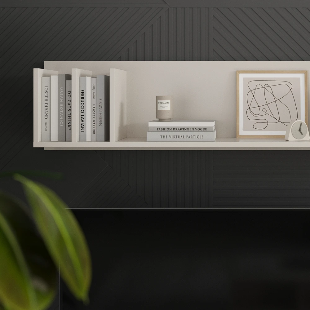 Vicco Wandregal "Aldo", Cashmere, 120 X 30 Cm Offene Fächer 7 Vicco Wandregal "Aldo", Cashmere, 120 X 30 Cm Offene Fächer – Bild 5