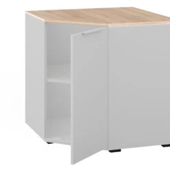 Sideboard "Betti" Weiß/Sonoma 78 X 78 Cm Mit 1 Türen Vicco -Möbel Store 20240219 m6346 06 ol
