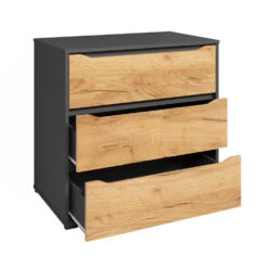 Sideboard "Ruben" Anthrazit/Goldkraft Eiche 80.2 X 77.6 Cm Mit Schubladen Vicco 16 Sideboard "Ruben" Anthrazit/Goldkraft Eiche 80.2 X 77.6 Cm Mit Schubladen Vicco -Möbel Store 20240219 m6349 06 ol