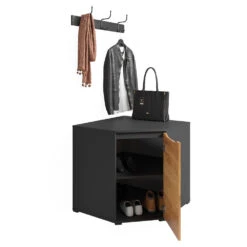 Sideboard "Ruben" Anthrazit/Goldkraft Eiche 78 X 77.6 Cm Mit Türen Vicco -Möbel Store 20240219 m6352 07 ol