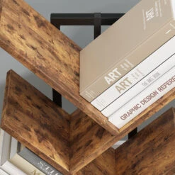 Bücherregal "Fyrk" Antikholz/Schwarz 34 X 71 Cm Vicco 16 Bücherregal "Fyrk" Antikholz/Schwarz 34 X 71 Cm Vicco -Möbel Store 20240301 m6329 05 ol