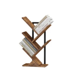 Bücherregal "Fyrk" Antikholz/Schwarz 34 X 71 Cm Vicco 18 Bücherregal "Fyrk" Antikholz/Schwarz 34 X 71 Cm Vicco -Möbel Store 20240301 m6329 07 ol