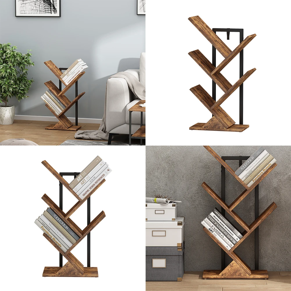 Bücherregal "Fyrk" Antikholz/Schwarz 34 X 71 Cm Vicco 11 Bücherregal "Fyrk" Antikholz/Schwarz 34 X 71 Cm Vicco – Bild 9