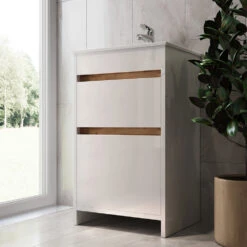 Badmöbel Set "Detmold" Weiß/Weiß Hochglanz 2 Teile, Mit Waschbecken Und 2 Schubladen Vicco 13 Badmöbel Set "Detmold" Weiß/Weiß Hochglanz 2 Teile, Mit Waschbecken Und 2 Schubladen Vicco -Möbel Store 20240301 m6560 04 ol