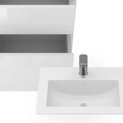 Badmöbel Set "Detmold" Weiß/Weiß Hochglanz 2 Teile, Mit Waschbecken Und 2 Schubladen Vicco 15 Badmöbel Set "Detmold" Weiß/Weiß Hochglanz 2 Teile, Mit Waschbecken Und 2 Schubladen Vicco -Möbel Store 20240301 m6560 06 ol