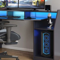 Gaming Tisch "Joel" Schwarz 180 X 66 Cm Vicco 14 Gaming Tisch "Joel" Schwarz 180 X 66 Cm Vicco -Möbel Store 20240313 m3031 05 ol