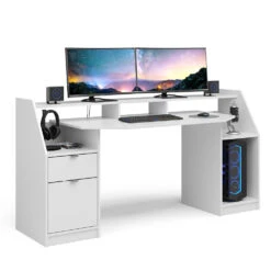 Computertisch "Joel" Weiß 180 X 66 Cm Vicco -Möbel Store 20240313 m3377 07 ol