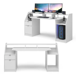 Computertisch "Joel" Weiß 180 X 66 Cm Vicco -Möbel Store 20240313 m3377 08 ol