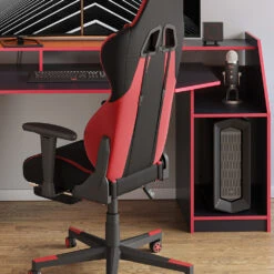 Gaming Tisch "Joel" Schwarz/Rot 179.8 X 65.5 Cm Vicco 14 Gaming Tisch "Joel" Schwarz/Rot 179.8 X 65.5 Cm Vicco -Möbel Store 20240313 m4377 05 ol