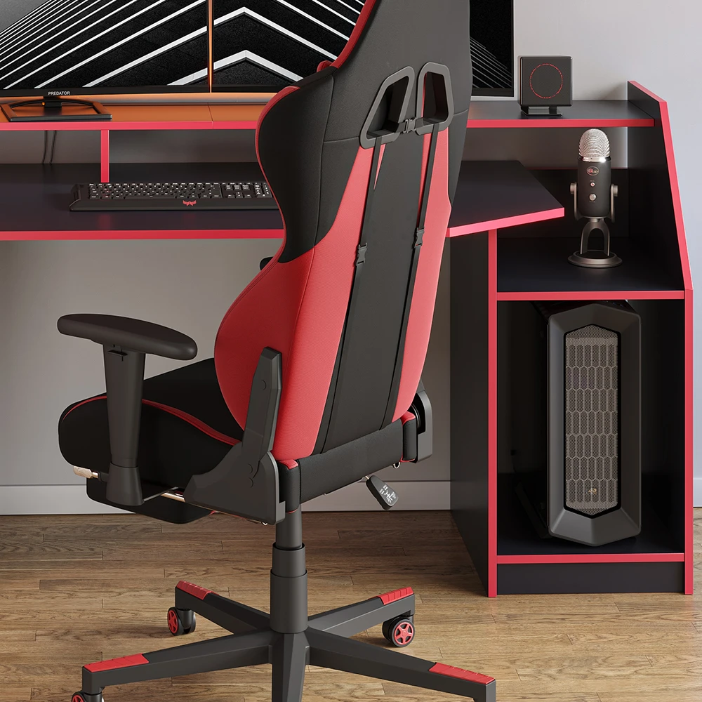 Gaming Tisch "Joel" Schwarz/Rot 179.8 X 65.5 Cm Vicco 7 Gaming Tisch "Joel" Schwarz/Rot 179.8 X 65.5 Cm Vicco – Bild 5