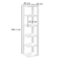 Eckregal "Amina" Weiß 45 X 180.1 Cm Vicco 11 Eckregal "Amina" Weiß 45 X 180.1 Cm Vicco -Möbel Store 4078 03 ol