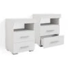 Nachttisch "Evi" Weiß 45 X 61 Cm 2er Set Vicco -Möbel Store 4947 01 ol