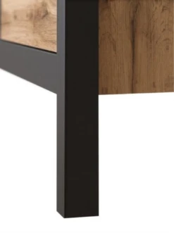 Vitrinenschrank "Lost" Eiche/Schwarz 62 X 193 Cm OK-Living -Möbel Store DS 1281 MBO 2