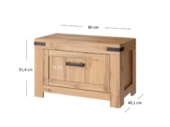 Schuhschrank "Monza" Artisan-Eiche 80 X 51 Cm OK-Living -Möbel Store DS 1331 MBO 3