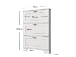 Schuhkipper "Tifosi" Weiß 84 X 121 Cm OK-Living -Möbel Store DS 1492 MBO 4