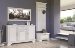 Wandgarderobe "Tifosi" Weiß 70 X 150 Cm OK-Living -Möbel Store DS 1496 MBO 2