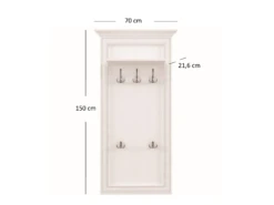 Wandgarderobe "Tifosi" Weiß 70 X 150 Cm OK-Living -Möbel Store DS 1496 MBO 5