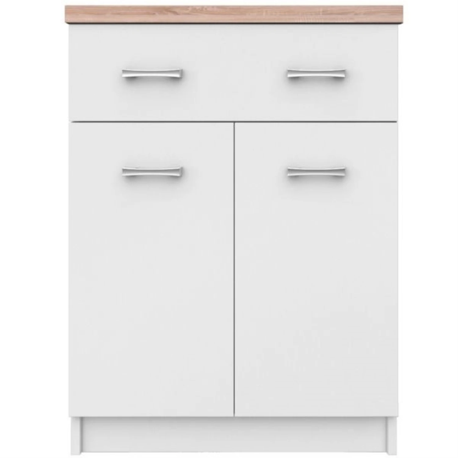 Sideboard "Tomi" Weiß/Sonoma 60 X 85 Cm OK-Living 3 Sideboard "Tomi" Weiß/Sonoma 60 X 85 Cm OK-Living