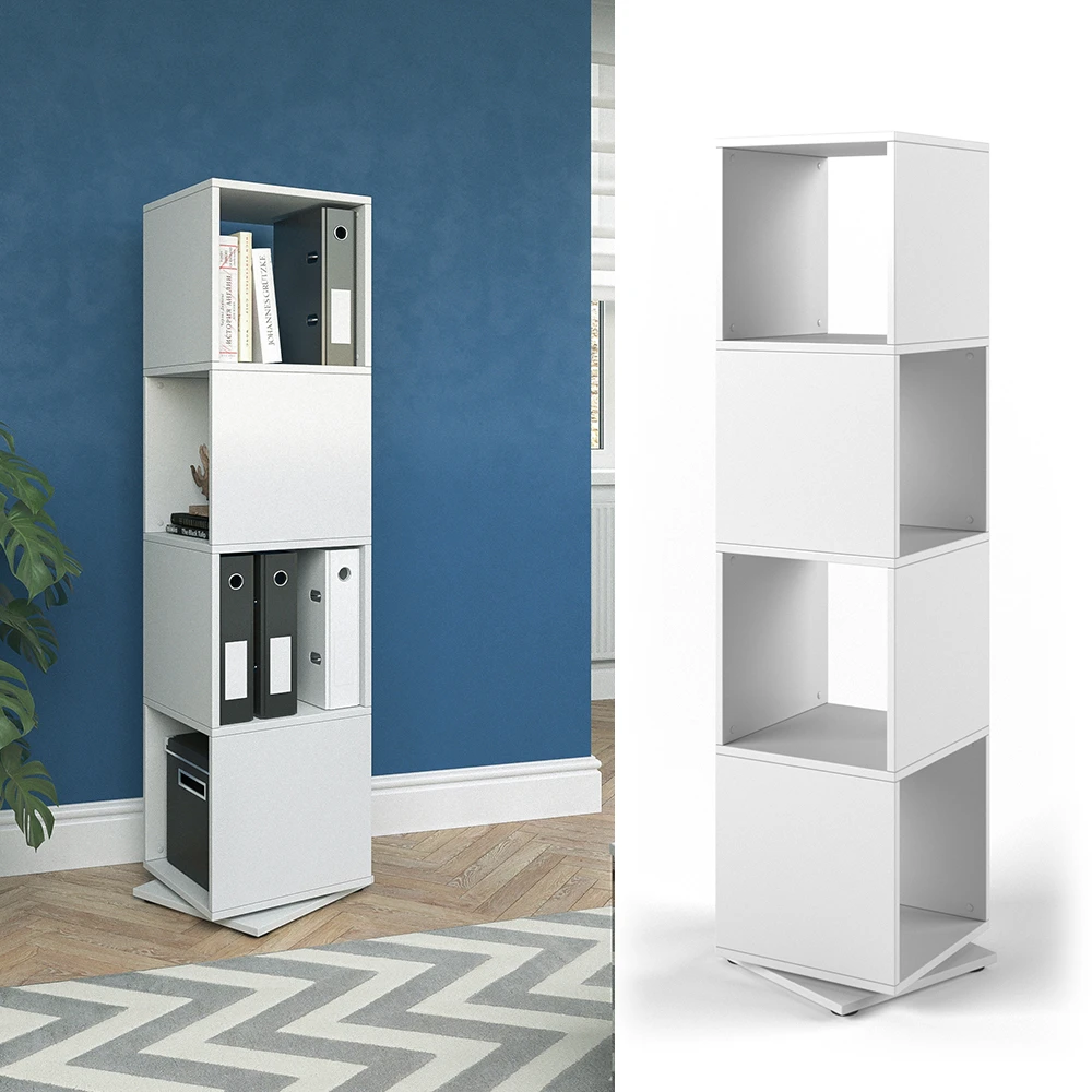 Drehregal Weiß 35 X 142 Cm Vicco 4 Drehregal Weiß 35 X 142 Cm Vicco – Bild 2