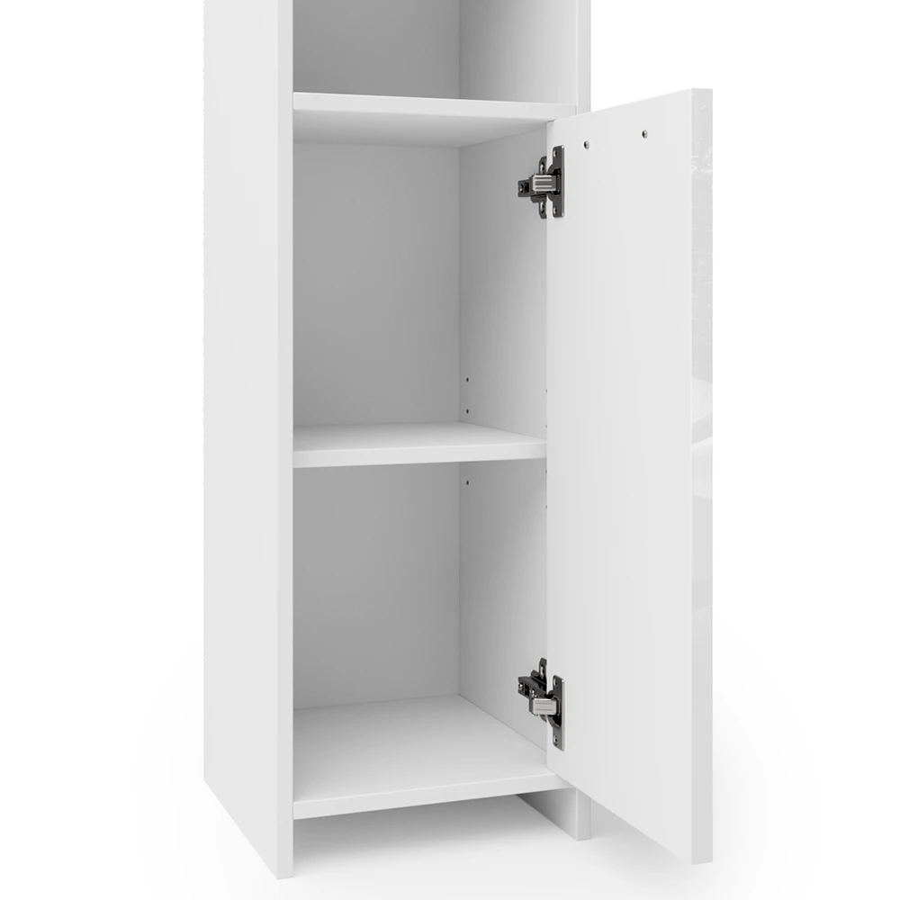 Badmöbel Set "Kiko" Weiß Hochglanz 3 Teile Vicco 8 Badmöbel Set "Kiko" Weiß Hochglanz 3 Teile Vicco – Bild 6