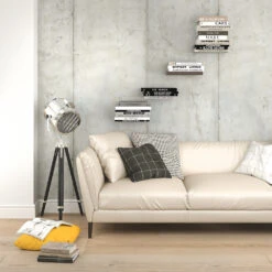 Wandregal "Ghost" Silber 12.5 X 9 Cm 4er Set Vicco 13 Wandregal "Ghost" Silber 12.5 X 9 Cm 4er Set Vicco -Möbel Store m1216 04 ol