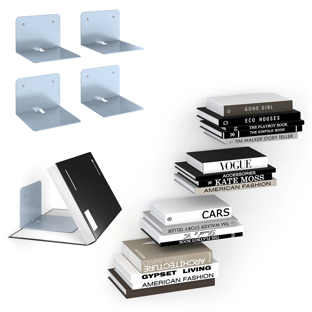 Wandregal "Ghost" Silber 12.5 X 9 Cm 4er Set Vicco 10 Wandregal "Ghost" Silber 12.5 X 9 Cm 4er Set Vicco – Bild 8