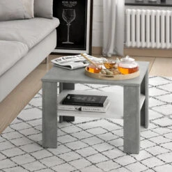 Couchtisch "Homer" Beton/Weiß 60 X 42 Cm Vicco -Möbel Store m1244 05 ol