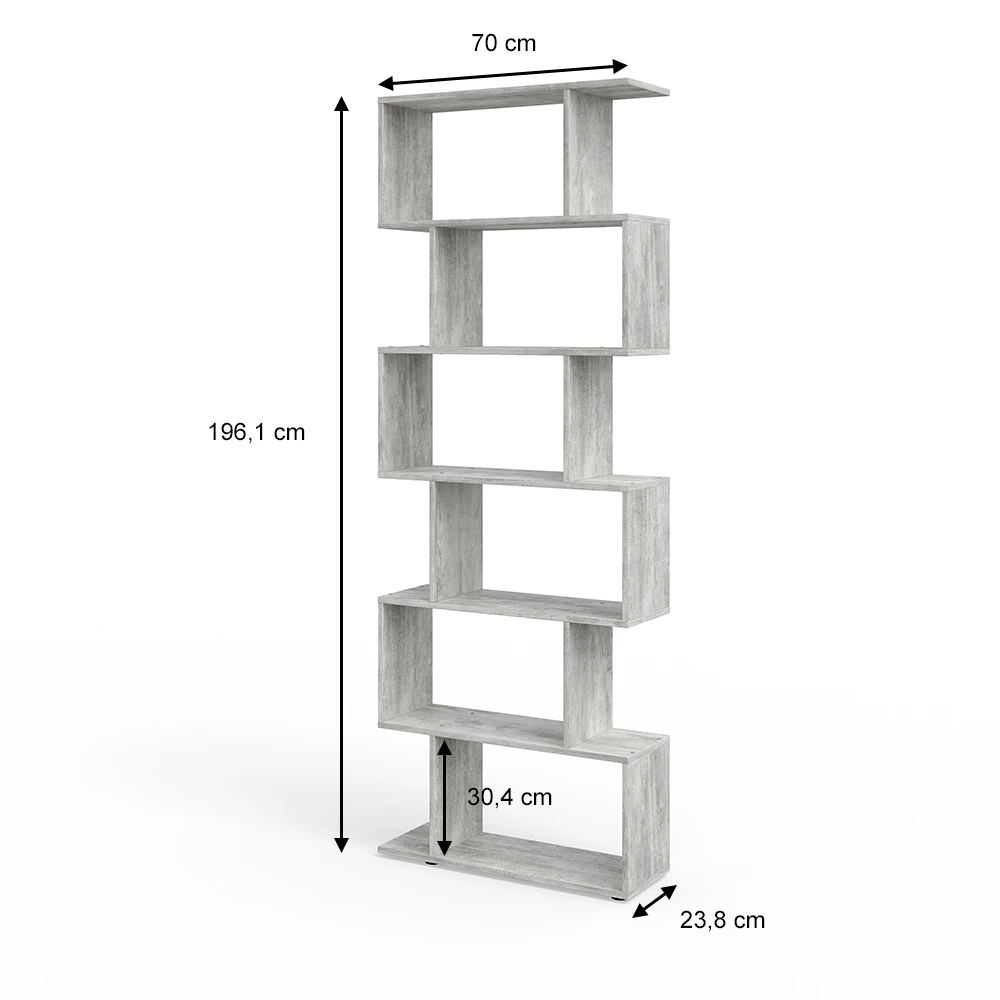 Raumteiler "Levio" Beton 70 X 196.1 Cm Vicco 5 Raumteiler "Levio" Beton 70 X 196.1 Cm Vicco – Bild 3