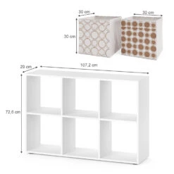 Raumteiler Weiß 72 X 108 Cm Mit 4 Faltboxen Opt.1 Vicco 11 Raumteiler Weiß 72 X 108 Cm Mit 4 Faltboxen Opt.1 Vicco -Möbel Store m1258 fb4679 03 ol