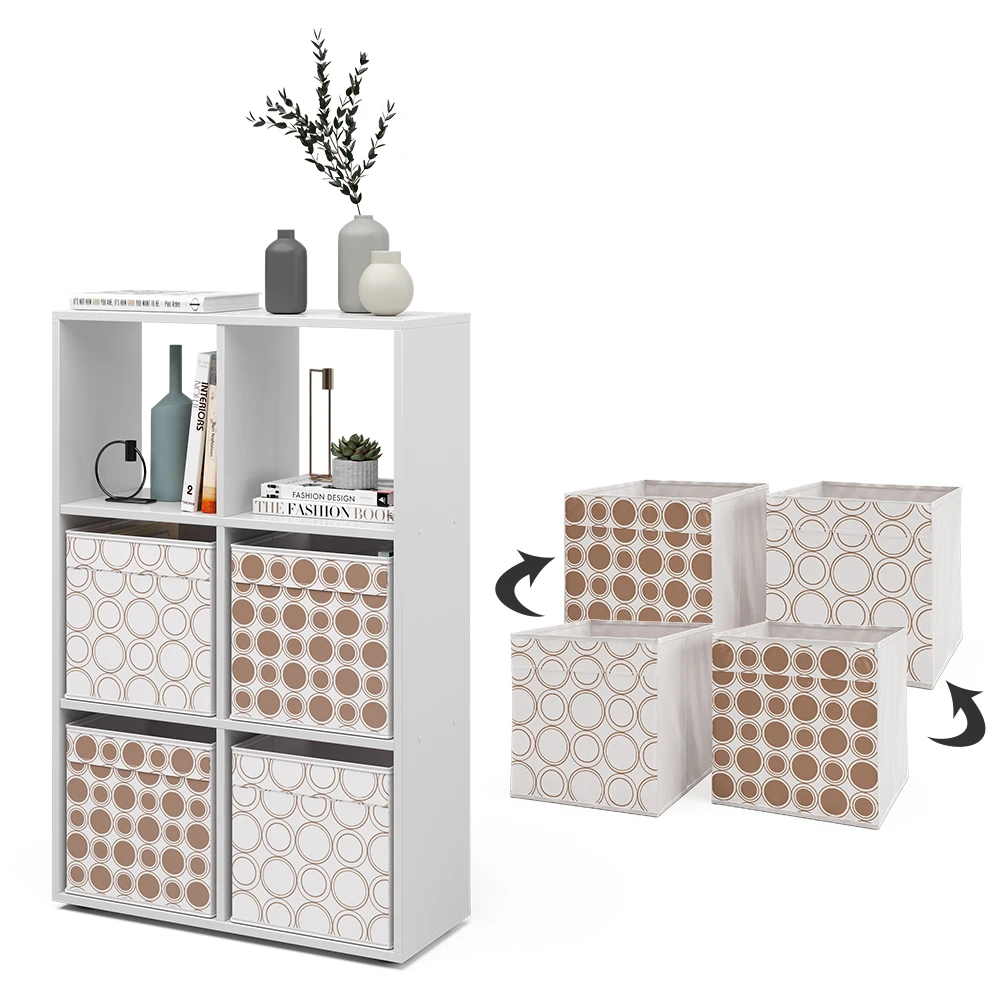 Raumteiler Weiß 72 X 108 Cm Mit 4 Faltboxen Opt.1 Vicco 9 Raumteiler Weiß 72 X 108 Cm Mit 4 Faltboxen Opt.1 Vicco – Bild 7