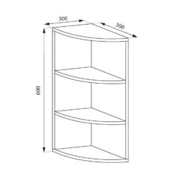 Eckregal "Ecki" Beton 30 X 60 Cm Vicco 11 Eckregal "Ecki" Beton 30 X 60 Cm Vicco -Möbel Store m1267 03 ol
