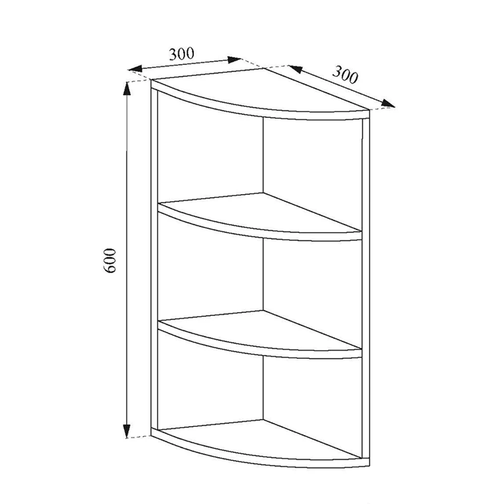 Eckregal "Ecki" Beton 30 X 60 Cm Vicco 5 Eckregal "Ecki" Beton 30 X 60 Cm Vicco – Bild 3