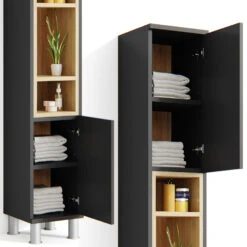 Badschrank "Aquis" Anthrazit/Sonoma 30 X 200 Cm Vicco -Möbel Store m1385 06 ol