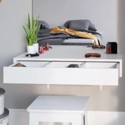 Schminktisch "Alessia" Weiß 90 Cm Vicco 15 Schminktisch "Alessia" Weiß 90 Cm Vicco -Möbel Store m1417 05 ol