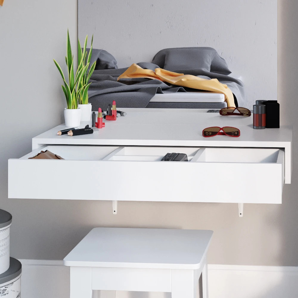 Schminktisch "Alessia" Weiß 90 Cm Vicco 7 Schminktisch "Alessia" Weiß 90 Cm Vicco – Bild 5