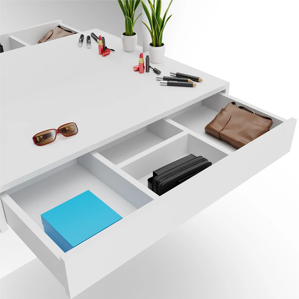 Schminktisch "Alessia" Weiß 90 Cm Vicco 8 Schminktisch "Alessia" Weiß 90 Cm Vicco – Bild 6