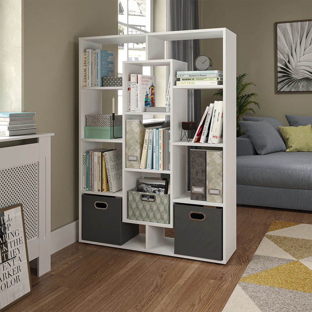 Raumteiler Weiß 103.9 X 143 Cm Mit 2 Faltboxen Vicco 6 Raumteiler Weiß 103.9 X 143 Cm Mit 2 Faltboxen Vicco – Bild 4