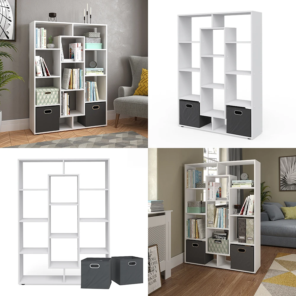 Raumteiler Weiß 103.9 X 143 Cm Mit 2 Faltboxen Vicco 10 Raumteiler Weiß 103.9 X 143 Cm Mit 2 Faltboxen Vicco – Bild 8